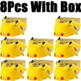 thumbnail image 5 of 12cm Pokemon 8 Uds venta al por mayor Kawaii Pikachu Gengar personaje de Anime lámpara de noche muñeca de luz lámpara brillante modelo juguete regalos de navidad, 5 of 5