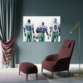 thumbnail image 4 of Troy Aikman, Michael Irvin, Emmitt Smith Canvas Poster Room Aesthetic Poster Print Art Wall Painting Canvas Posters Gifts Modern Bedroom Decor 12x18inch(30x45cm), 4 of 6
