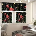 thumbnail image 2 of Cute Mushroom Frog Window Curtain for Kids Adult Bedroom Decor，Blackout Room Valance and Tier Curtains 3 Pcs Set S, 2 of 6