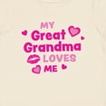 thumbnail image 4 of Inktastic Valentine's Day My Great Grandma Loves Me Hearts and Lips Boys or Girls Baby T-Shirt, 4 of 5