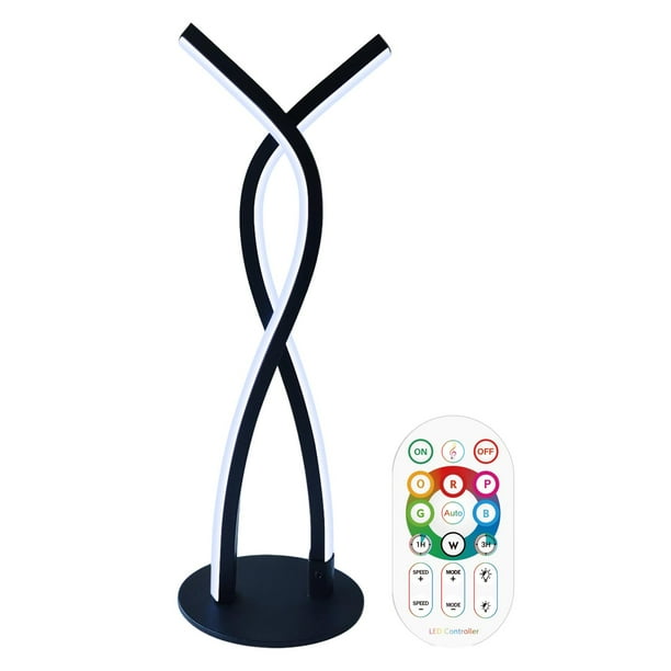 Lámpara de mesa RGB, barra de luz ambiental con Control remoto por aplicación, lámpara de mesita de noche que cambia de Color, decoración de