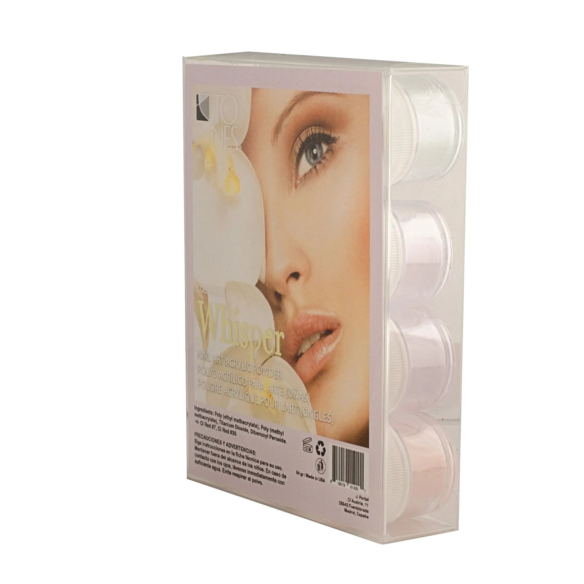 Acrylic Art Powder - 3D Collection-Whisper | Premium Nail Powder for 3D Sculpting | Nail Art | and Designs with Stunning Texture and Finish