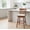 Oak+, variant on Barara King 24 Inch Counter Height Bar Stool Contemporary Dining Chair with Backrest Cushion for Kitchen Dining Room Living Room Home Bar Decor, Oak-1 Piece