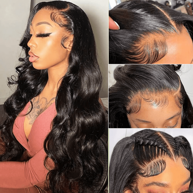 Body Wave Lace Front Wigs Human Hair Wigs for Women 180% Density Human Hair  Lace Front Wigs 13x4 HD Transparent Glueless Lace Frontal Wigs Human Hair