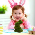 thumbnail image 4 of Lindo conejito de Pascua con decoración de mesa en miniatura. Imitación realista de conejito. Adecuado para salas de estar familiares. Linda decoración de primavera., 4 of 4