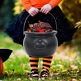 thumbnail image 3 of Happydeer Large Wizard Witch Cauldron Decoration Prop Halloween Irish Parties Table Centerpieces Candy Holder Table Decorations (Black), 3 of 12