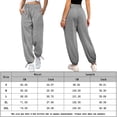 thumbnail image 2 of Pantalones De Chándal Básicos Pantalones de chándal básicos para mujer, cordón de algodón, ajuste holgado, ropa diaria (gris XL) Cgtredaw para Mujer Gris T XL, 2 of 6