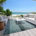 thumbnail image 6 of Addison Rugs Chantille Indoor/Outdoor Transitional Modern Teal Washable Rectangle Rug, 2'6" x 3'10", 6 of 6