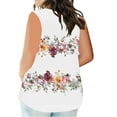 thumbnail image 3 of Plus Size Summer Tops For Curvy Women 3Xl White Lace Tank Tops For Women Layering Plus Size Tunic Tops For Women 3X-4X Cute T Shirts For Women Oversized, 3 of 5