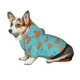 thumbnail image 7 of Fotbe Funny Chicken Print Small Dog Sweater Hoodies Pet Grey Hooded Soft Fleece Sweatshirts with Pocket Fall Winter Puppy Cat Sweaters Warm Clothes-XX-Large, 7 of 7