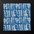 thumbnail image 2 of Baxter Mill Archive 12x12 Black Modern Framed Museum Art Print Titled - Blue Batik II, 2 of 5