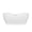 B, variant on ANGELES HOME 59" Acrylic Freestanding Bathtub, Soaking White Bathtub with White Drain and Integrated Slotted Overflow Included, Glossy White