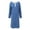 Dark Blue, variant on Women's Polka Dot Nightgown Button Long Sleeve Sleepwear Loose Crew Neck Pajama Dress