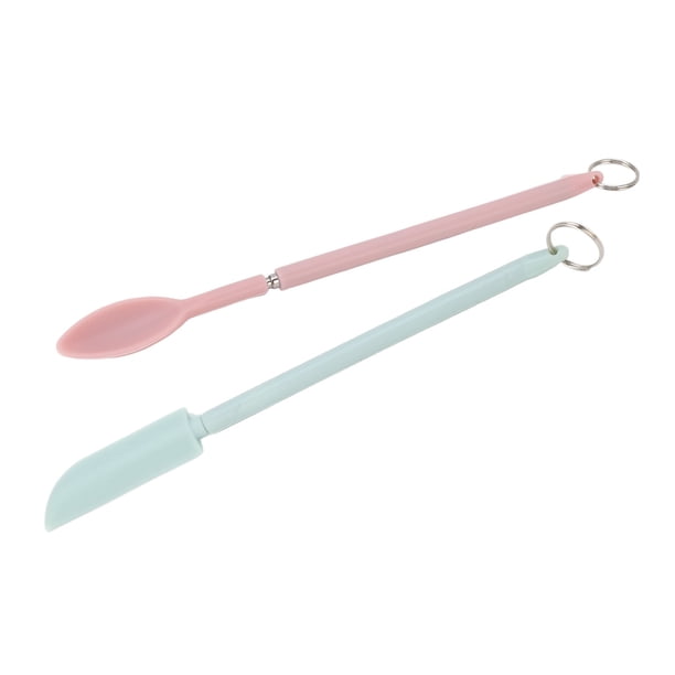 Rascador De Tarros, Mini Espátula De Silicona De 2 Piezas, Uso Flexible, Fácil De Limpiar Para Cocina