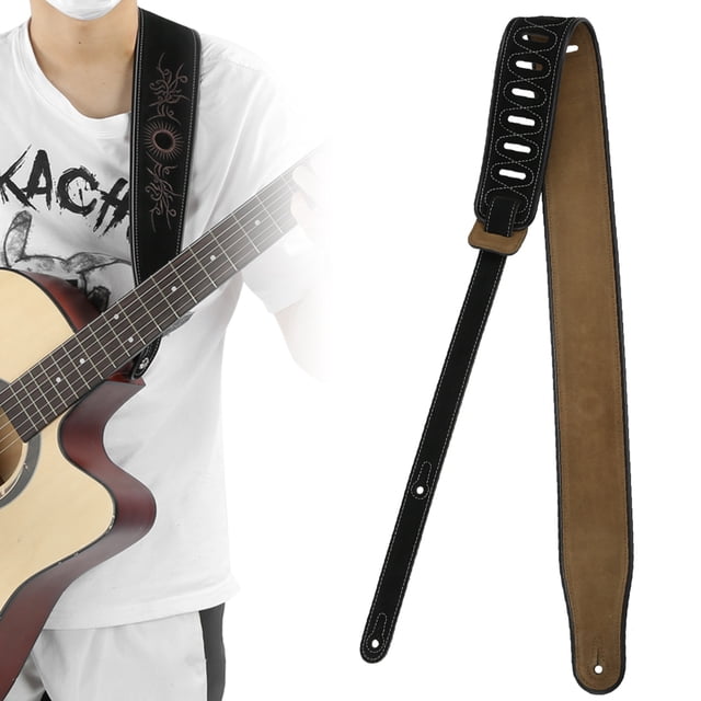 Correa de guitarra universal, correa de guitarra Accesorios de guitarra real mate Accesorios para instrumentos musicales Eleve su experiencia