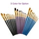 thumbnail image 3 of Juego de 10 pinceles para pintar, pincel de artista, pinceles de varios medios con pelo de nailon pa Abanopi  Morado, 3 of 7
