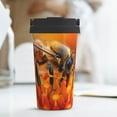 thumbnail image 6 of Fotbe Honeybee On Vibrant Flower Printed Insulated Travel Coffee Mug Spill Proof Leak Proof Stainless Steel Coffee Tumbler Reusable Coffee Cups with Lids Thermos, 6 of 8