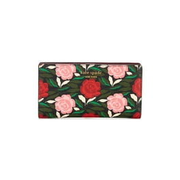 Kate Spade Cameron Street Roses Stacy Leather Bifold Snap