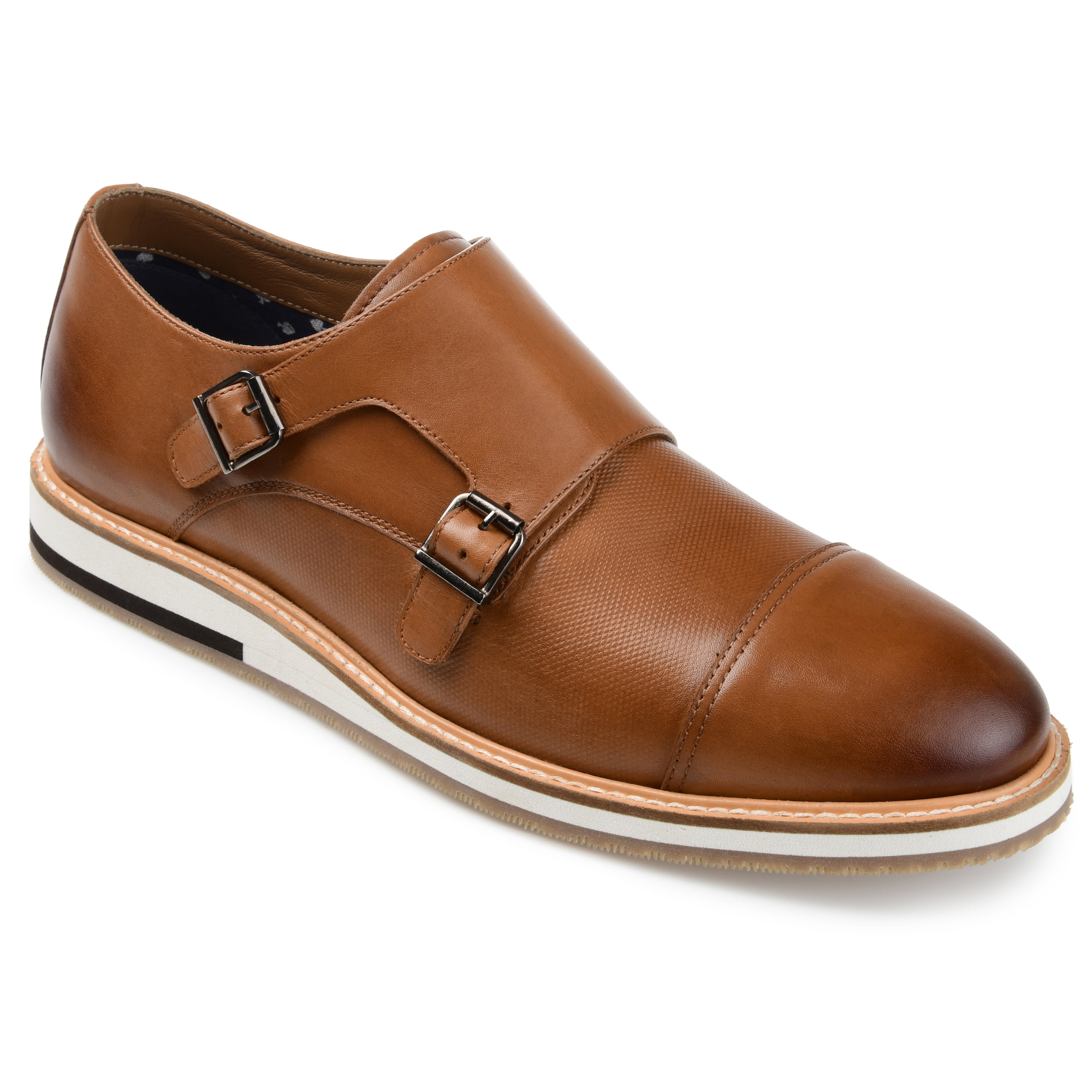 Tommy Hilfiger Double Monk Strap Loafers Medium Brown 8.5M Kiton - Farina Taupe Suede Driver | Mitchell Stores main image 2