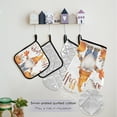 thumbnail image 5 of Gnome and Pumpkin 5 Pcs Kitchen Set Heat Resistant Oven Mitts and Non-Slip Pot Holders with Adjustable Cooking Apron, 5 of 6