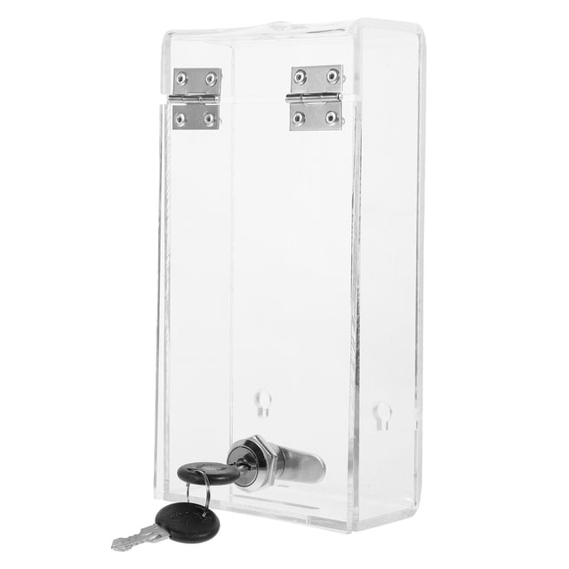KAKOWELY Employee Mobile Phone Storage Box Transparent Phone Locker Office Supply,7.8X"X3.94"X1.97"