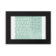 thumbnail image 1 of Arte Abstracto Verde patron de plantas Marco de Fotos de escritorio imagen Arte Negro Pintura 5x7 pulgadas, 1 of 4