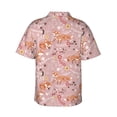 thumbnail image 3 of Fotbe Beautiful Fox Hawaiian Shirt for Men Unisex Summer Beach Casual Short Sleeve Cotton Linen Button Down Shirts-X-Large, 3 of 9