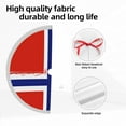 thumbnail image 5 of Norwegian Flag Christmas Tree Skirt Tassel Lace for Xmas Ornaments Decoration 36", 5 of 6