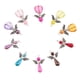 thumbnail image 2 of 10 colgantes con dijes mixtos de corazón acrílico facetado/cuentas redondas de vidrio con forma de mariposa, ideales para collares, pendientes, pulseras y bisutería., 2 of 9