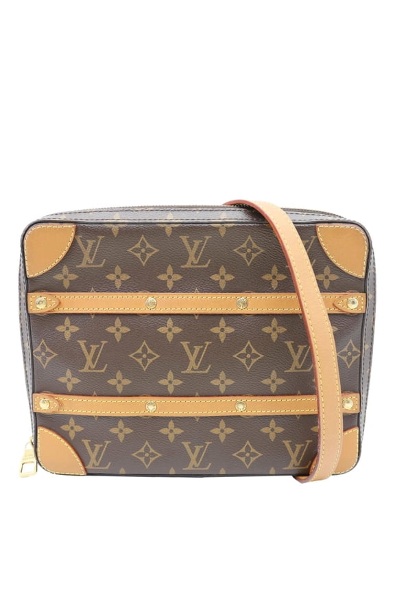 Pre-Owned Louis Vuitton Soft Trunk PM Monogram Canvas Messenger Bag Brown