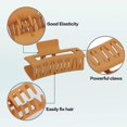 thumbnail image 3 of 4 PCS Hair Claw Clips for Women, 3.5 Inch Matte Big Claw Clips Strong Hold Non-Slip Barrettes Rectangular Hair Clips for Long Thin Thick Hair, 3 of 4