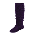thumbnail image 3 of Bottes et Chaussures pour Femmes à Talon Plat Décontractées, à Enfiler, Mollet Grand, Hauteur Genou Mi-Mollet ( Violet, 9), 3 of 5
