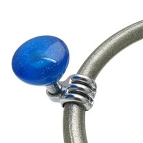American Shifter Company ASCBN10006 Blue Retro Series Suicide Brody Knob Translucent with Metal Flake