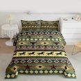 thumbnail image 2 of jejeloiu Vintage Aztec Print Bedding Comforter Set,3D Texas Stars Twin Comforter Sets,Rustic Bull Skull Bedding Set For Adults,Luxury Bedroom Decor Reversible,2-Piece, 2 of 8