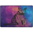 thumbnail image 4 of SKYSONIC Cat Watercolor Non-Slip Area Rug, Art Colorful Floor Carpet Comfort Floor Mats Decor for Indoor Front Porch,Living Room, Bedroom,Kitchen (72x48"), 4 of 7