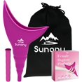 thumbnail image 1 of Dispositif d'Urination Féminin, Urinoir en Silicone Réutilisable, Entonnoir Imperméable pour Femmes, Urinoir avec Sacs à Cordon, Parfait Compagnon pour Voyage, 1 of 4