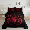 thumbnail image 2 of Feelyou Gothic Spider Teens Queen Comforter Set, Black Red Animal Bedding Sets, Happy Valentine's Day Reversible Bedding Comforter Set, Breathable Home Decor, 3-Piece, 2 of 8