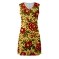 thumbnail image 3 of WILLBEST Vestidos de Verano para Mujer Vestido Casual sin Mangas con Cuello En V y Estampado Floral para Uso Diario y Fiesta, Atuendo Básico de Primavera y Verano con Estilo de Collar 175 Mediana​​, 3 of 3