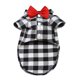 thumbnail image 1 of Camisetas de perro con pajarita, clásicas, a cuadros, finas y transpirables, ropa de verano para perros pequeños y grandes, cachorros, gatos, chihuahuas y yorkshire., 1 of 6