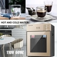 thumbnail image 6 of FOGGBET 550W 110V Top Loading Water Cooler Dispenser, 5-Gallon Electric Hot and Cold Dispenser,10.8*9.45*14.2 inches,stainless steel liner with PP Shell, Champagne Gold, 6 of 19