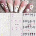 thumbnail image 1 of 5D Exquisite Flowers Nail Art Stickers Rose Butterflies Love Nail Decals Valentine Nail Supplies Decorations Feather Wedding Design Nail Foils Acrylic, 1 of 4