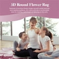 thumbnail image 6 of Planet Rugs Round Flower Accent Rug 5 Ft Pink, 6 of 10