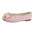 thumbnail image 3 of BXSRUTA Women's Large Size Flat Loafers with Metal Buckle Decorative Comfort Cushioned Insole Casual Work Shoes, 3 of 4
