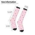 thumbnail image 2 of Sikiie Hand Drawn Strawberry Knee Socks, High Socks Long Stretchy Sock Women Knee High Stocking, Long Socks for Women, 2 of 6