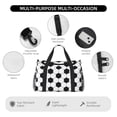 thumbnail image 4 of Xecao Soccer Ball Pattern ​Lightweight Crossbody Weekender Bag Mesh Side Pockets Padded Handles Sports Outdoor Gear Organizer, 4 of 7
