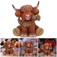 thumbnail image 2 of Weighted Highland Cow Plush Toys, Giant Highland Cow Gift Plush Toy,Adorable Stuffed Animal for Kids and Adults Highland Cattle Plushie Decor, 2 of 6