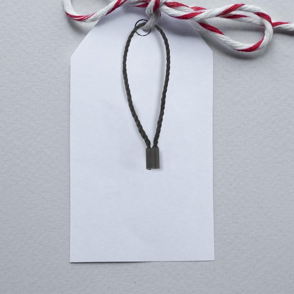 Raindrops 950 Pcs Lanyard Ties Clothes Tagging for Clothing Tags Labels Black