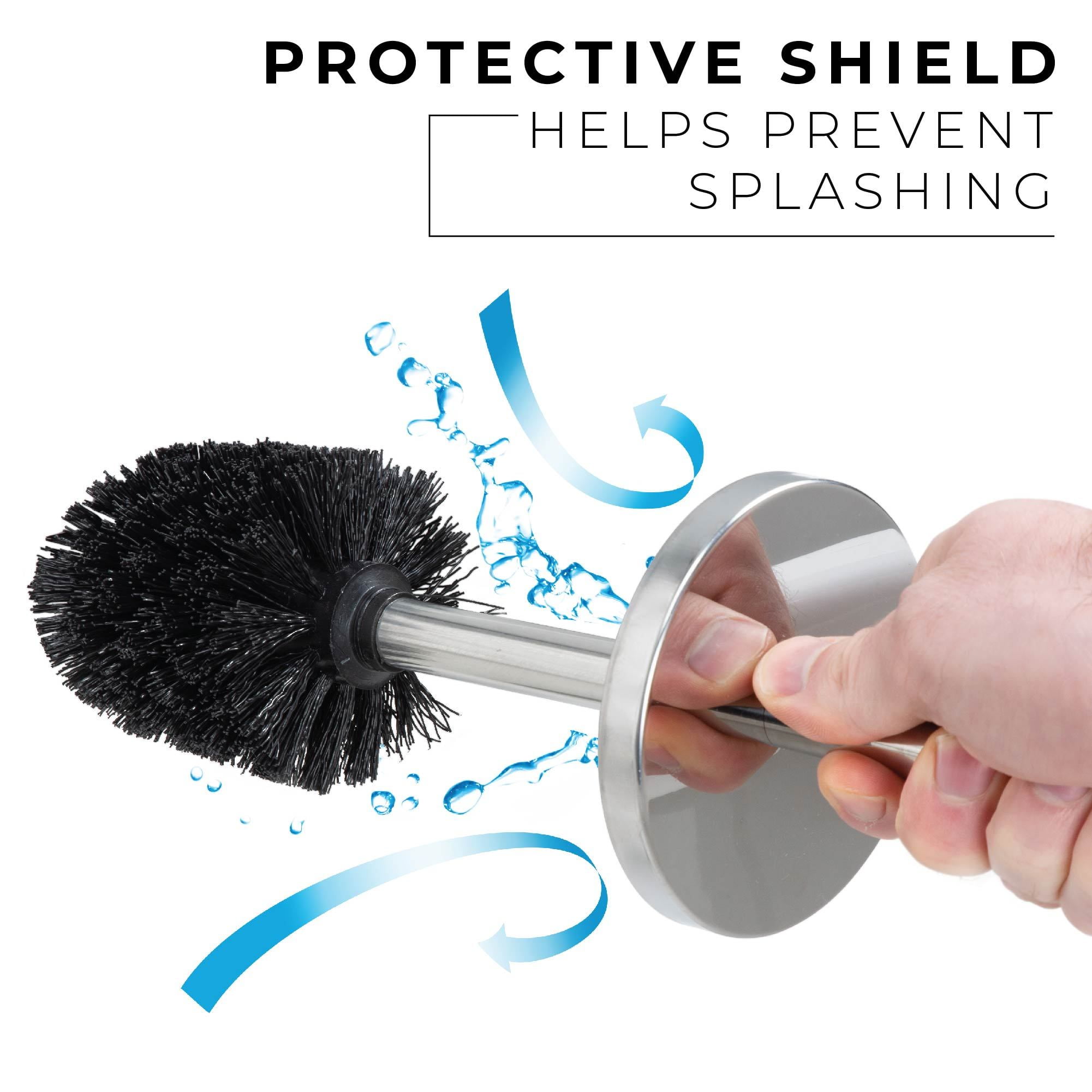 Chrome Toilet Brush with Canister Walmart
