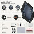 thumbnail image 3 of Weekender Bags for Women Carry On Bag Travel Duffel Overnight Duffle Bag with Shoe Compartment 2Pcs Set, 3 of 7