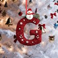thumbnail image 4 of 26 Letters Christmas Tree Decoration Pendant Christmas Tree Ornaments Personalized DIY Christmas Ornaments Christmas Decoration Xmas Tree Hanging Decor, 4 of 6